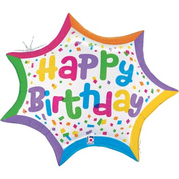 FOIL J/S HAPPY BIRTHDAY STAR CONFETTI