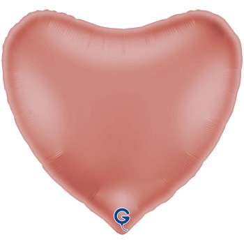 FOIL 36'' ΚΑΡΔΙΑ SATIN ROSE GOLD 