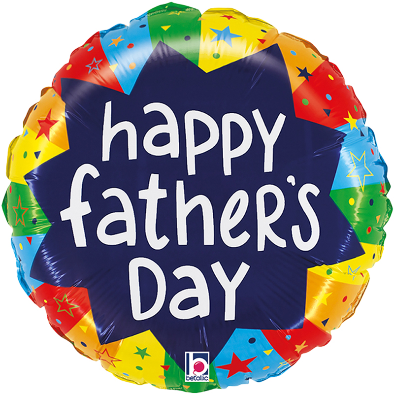 FOIL 18'' HAPPY FATHERS DAY ΠΟΛΥΧΡΩΜΑ ΑΣΤΕΡΙΑ
