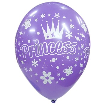 LATEX 12'' ΤΥΠΩΜΕΝΟ PRINCESS 25ΤΕΜ