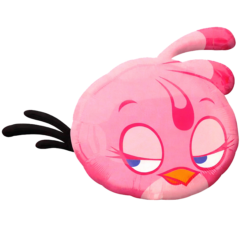 FOIL S/S  ANGRY BIRD ΡΟΖ ΚΕΦΑΛΙ