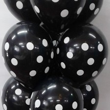 LATEX 12'' ΜΑΥΡΟ ΤΥΠΩΜΕΝΟ ΠΟΥΑ 25TEM